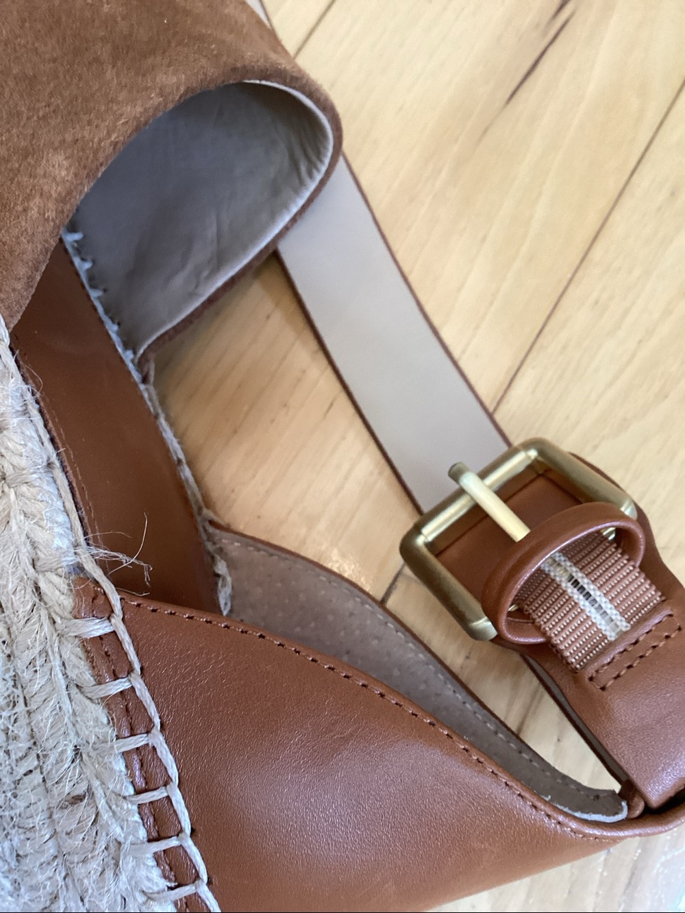 Marc Fisher brown suede Adalyn Espadrille wedge sandals. Women’s size 7.5 - Picture 11 of 16
